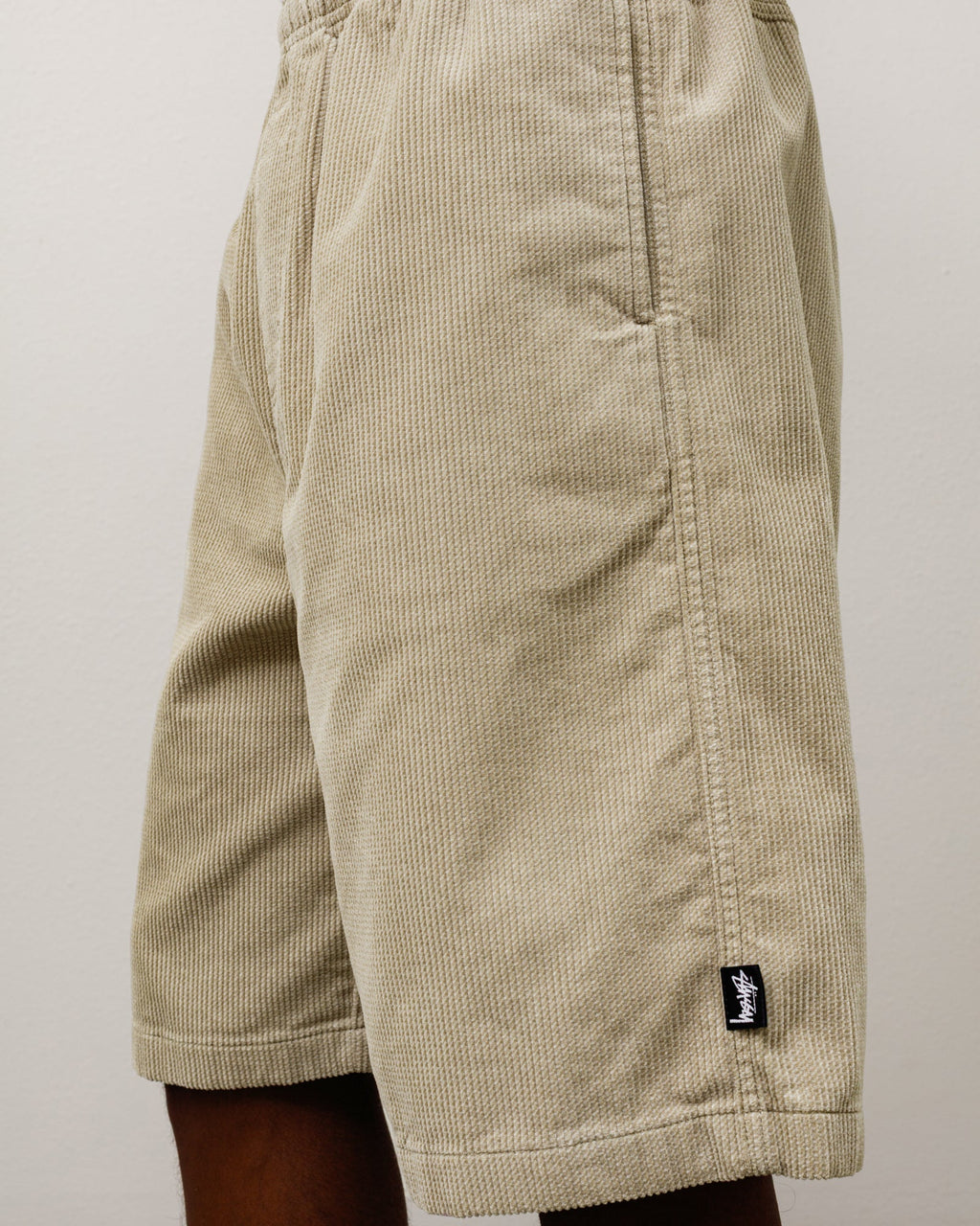 BAGGY TWILL CORD BEACH SHORT