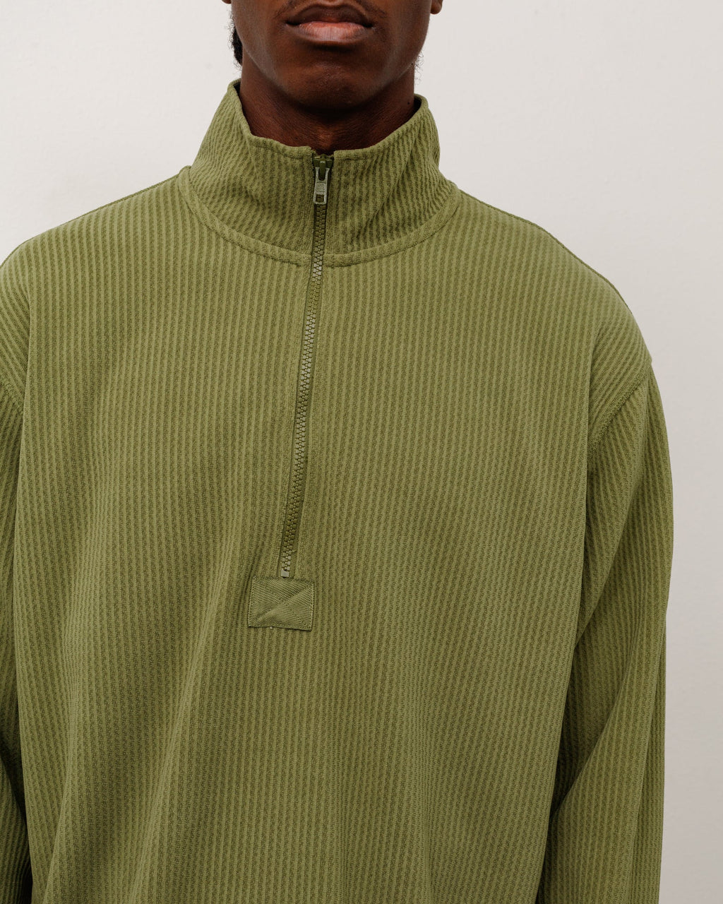 HALF ZIP THERMAL MOCK NECK
