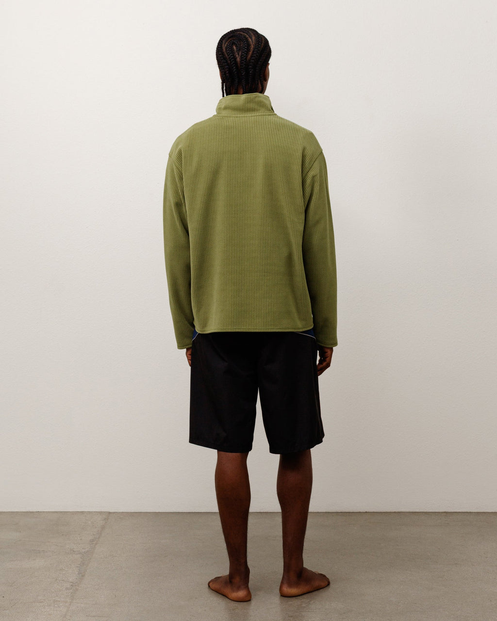 HALF ZIP THERMAL MOCK NECK