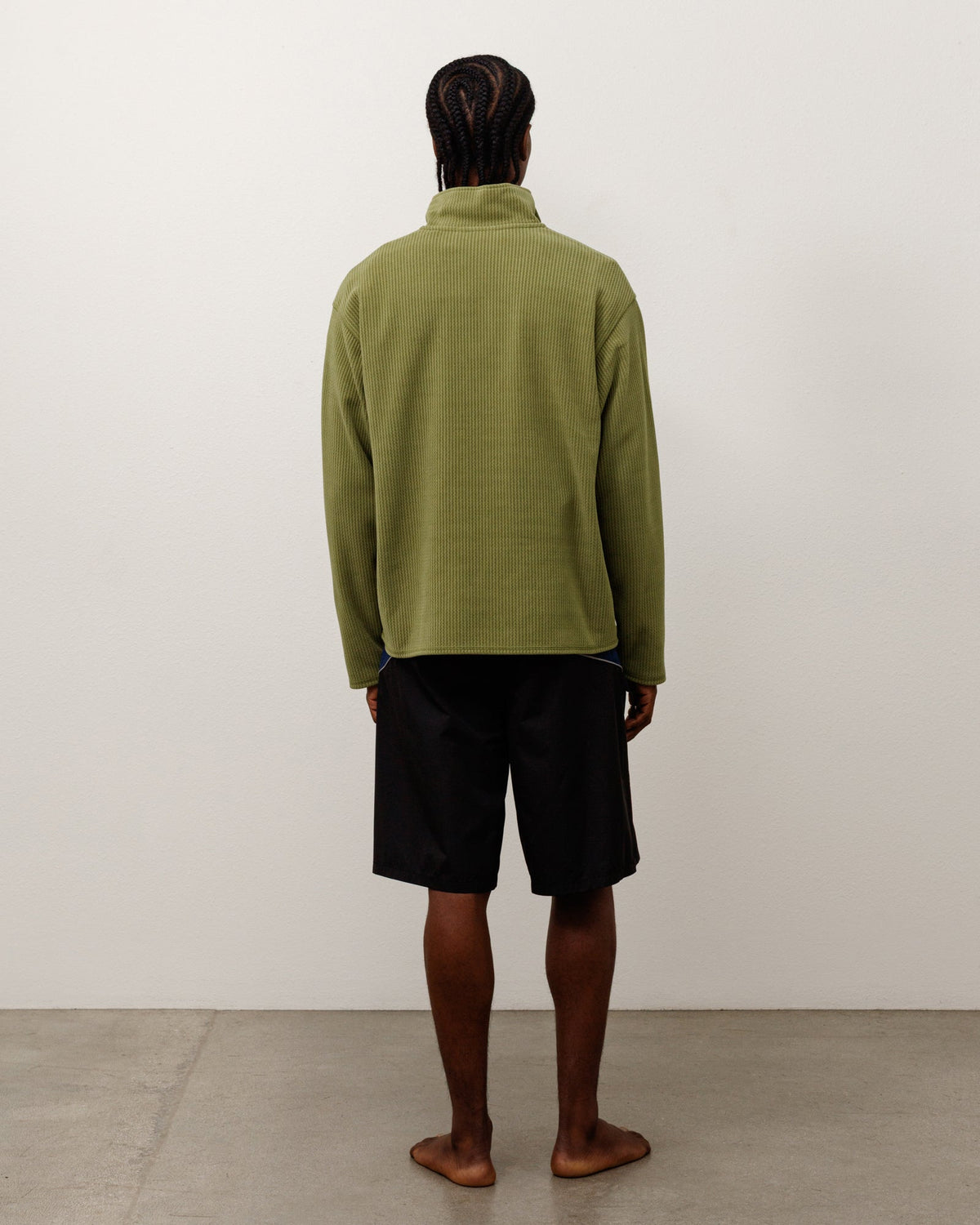HALF ZIP THERMAL MOCK NECK