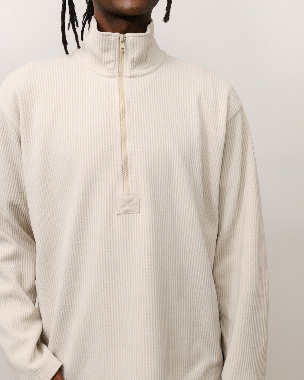 HALF ZIP THERMAL MOCK NECK