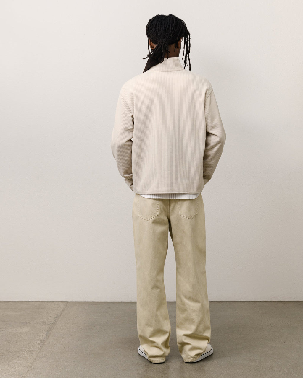 HALF ZIP THERMAL MOCK NECK