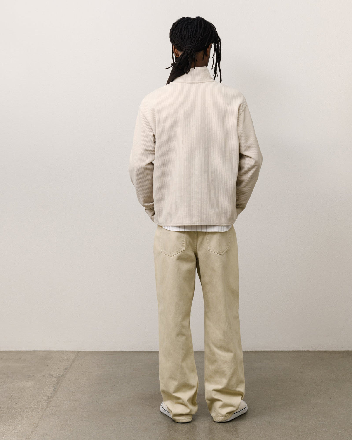 HALF ZIP THERMAL MOCK NECK