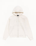TEXTURED ZIP HOODED SWEATER