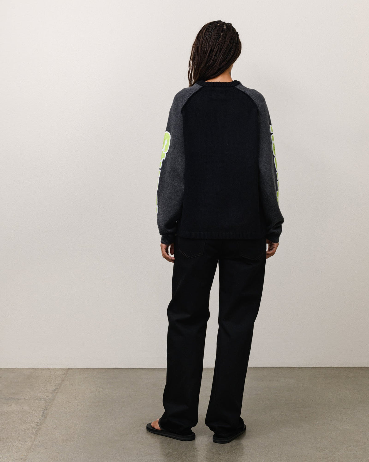 TWO TONE RAGLAN SWEATER