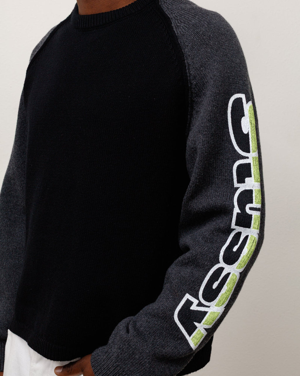 TWO TONE RAGLAN SWEATER