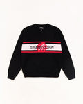 STRIPED HIBISCUS SWEATER