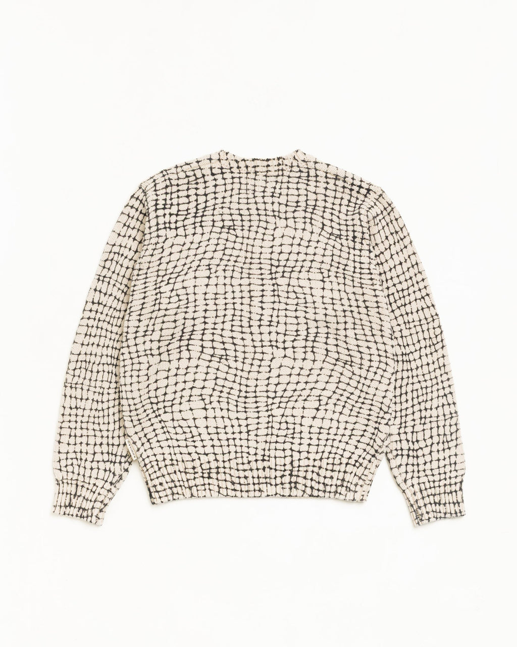 MESH PRINT SWEATER