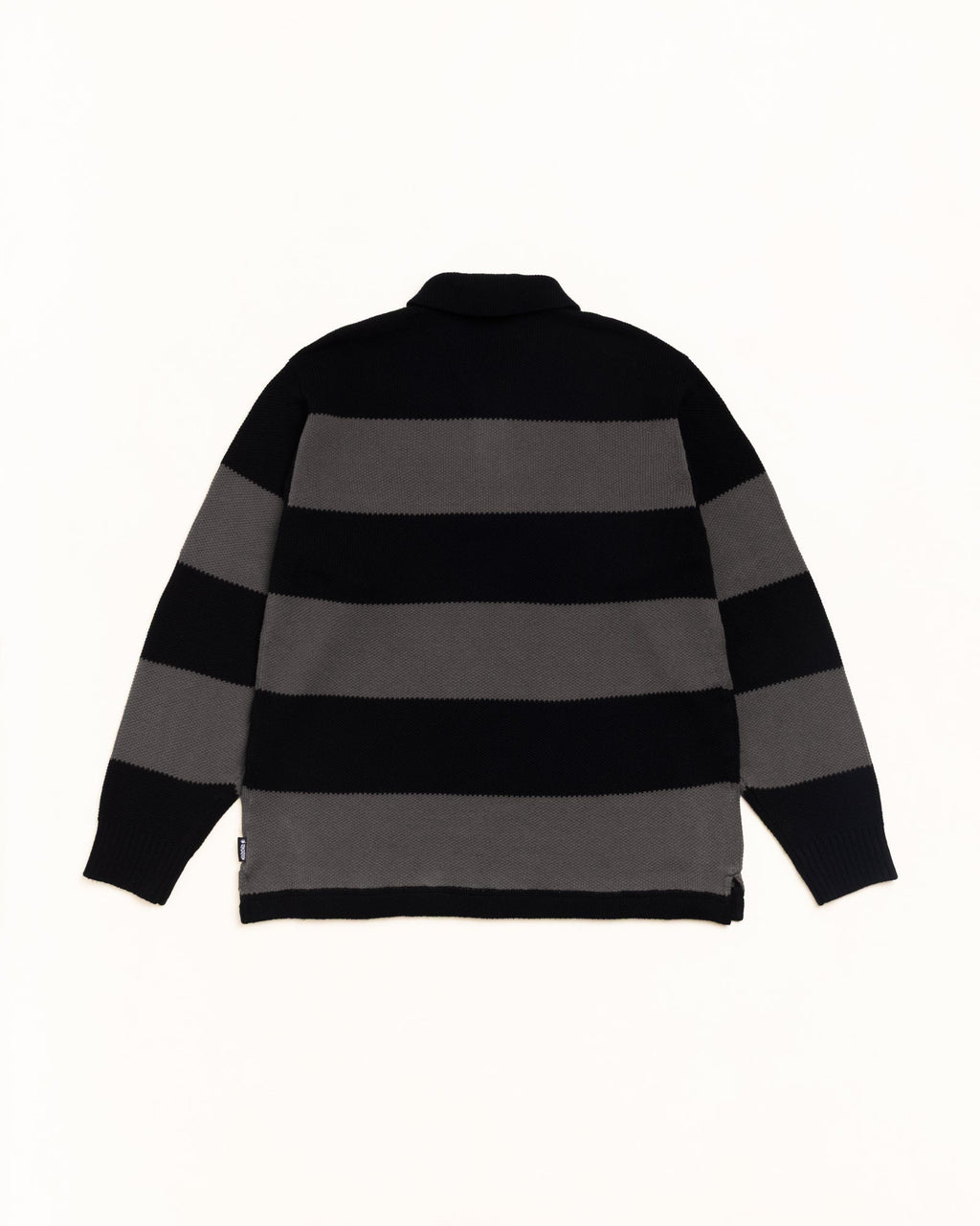 PIQUE KNIT STRIPE RUGBY