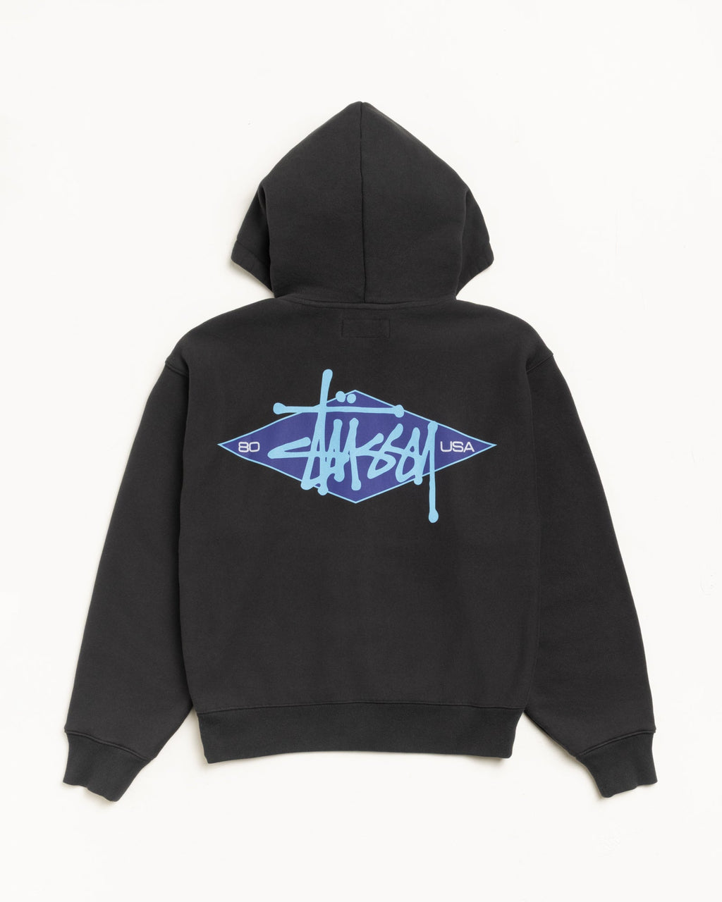 BASIC DIAMOND ZIP HOODIE