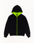 DOUBLE FACED ZIP HOODIE
