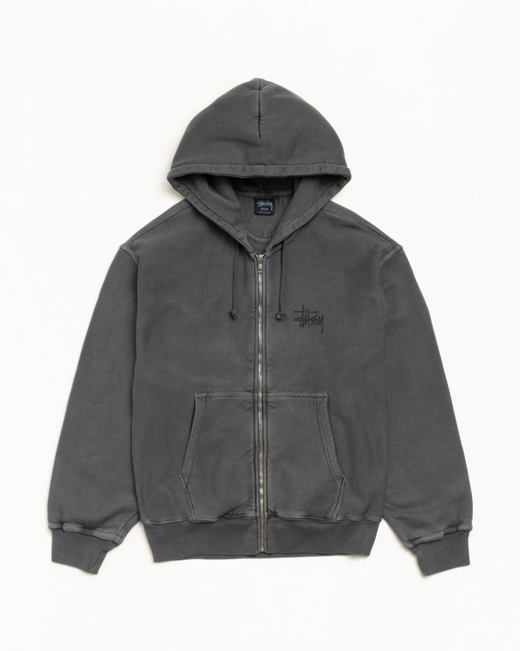 BASIC STÜSSY ZIP HOODIE