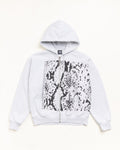SNAKESKIN ZIP HOODIE