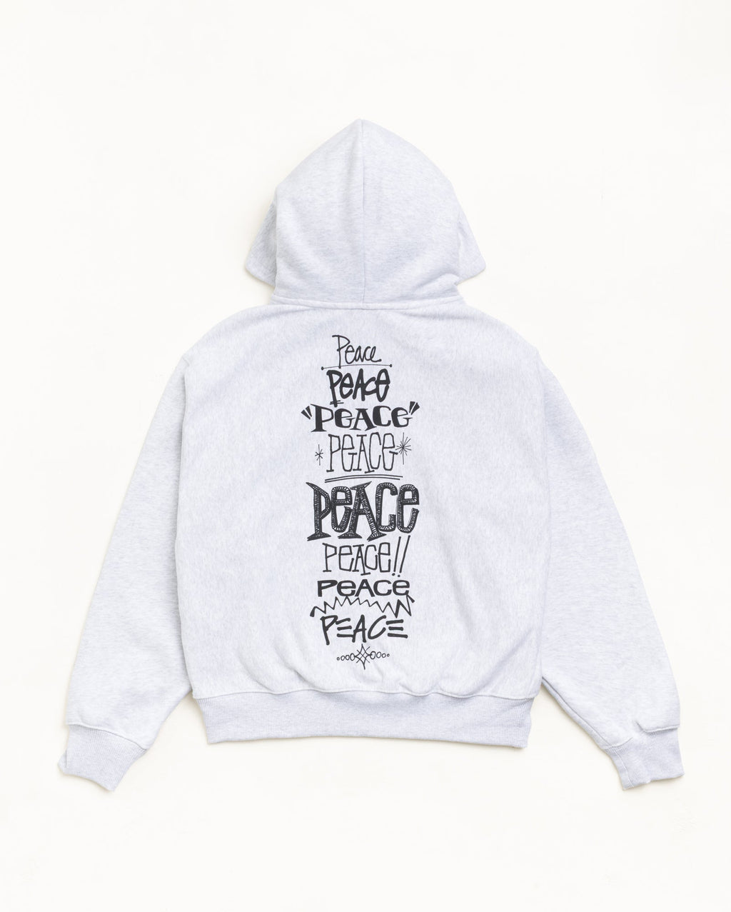 PEACE INCREASED ZIP HOODIE