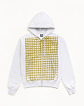 PRINTED PATTERN ZIP HOODIE