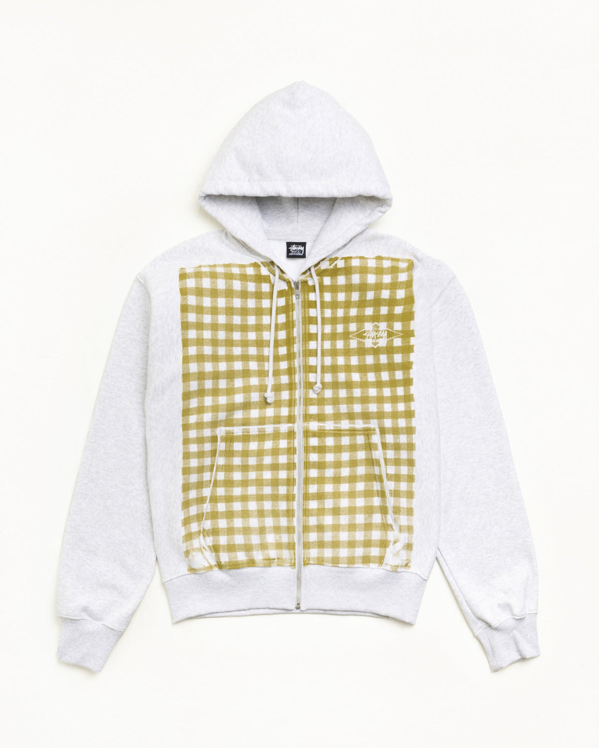 PRINTED PATTERN ZIP HOODIE