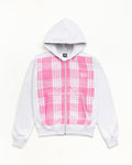 PRINTED PATTERN ZIP HOODIE