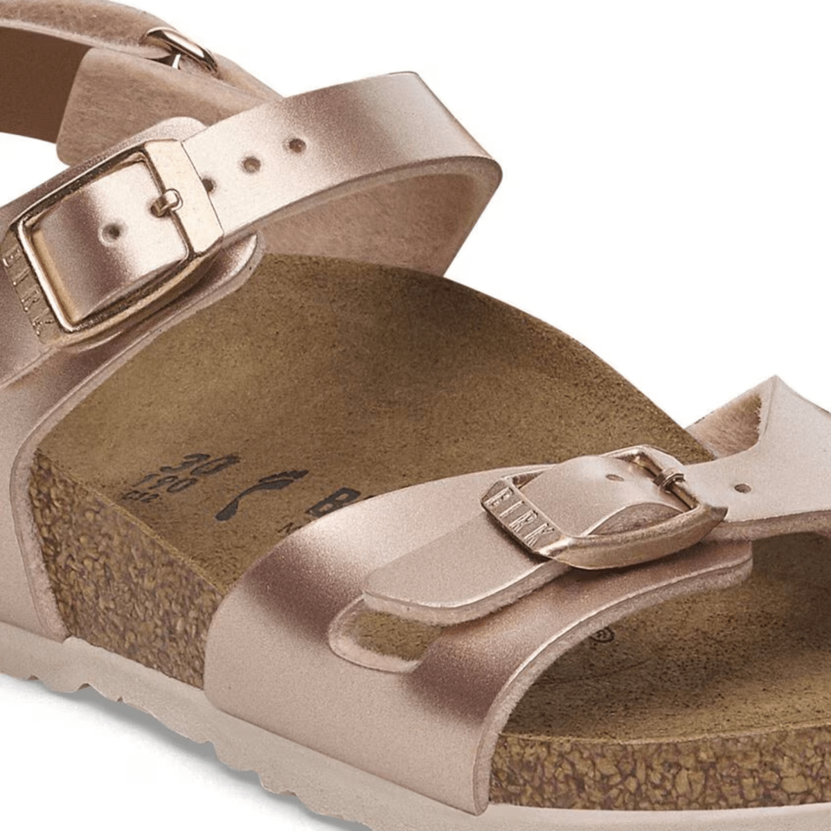 Birkenstock Girls Rio Birko-Flor Electric Metallic Copper