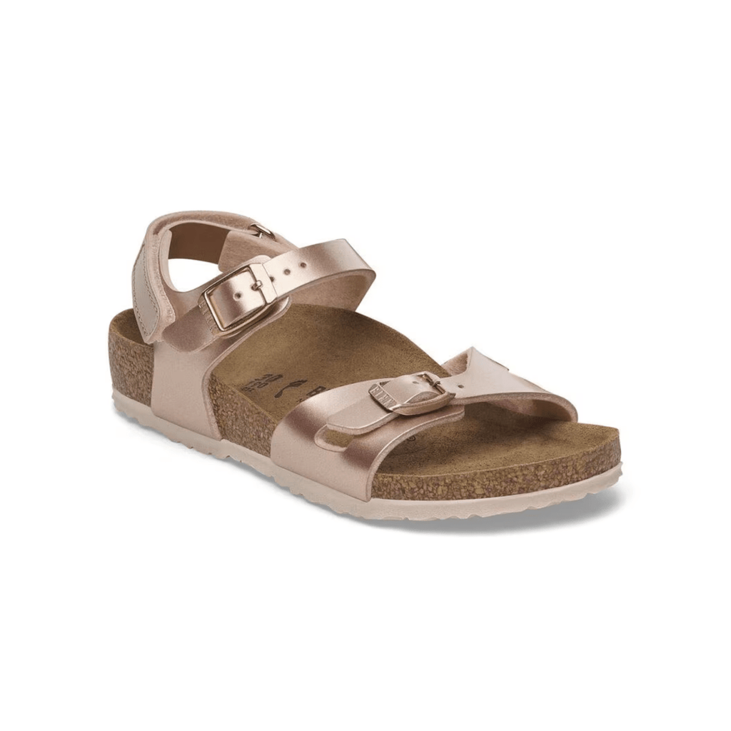 Birkenstock Girls Rio Birko-Flor Electric Metallic Copper