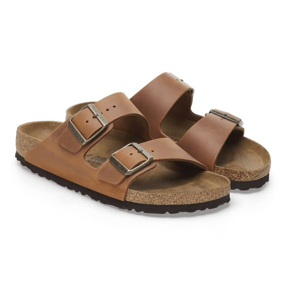 Birkenstock Men's Arizona Cognac Oiled Leather