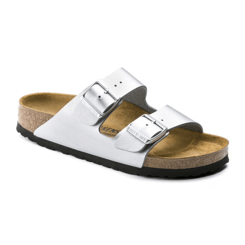 Birkenstock Women's Arizona Birko-Flor Silver